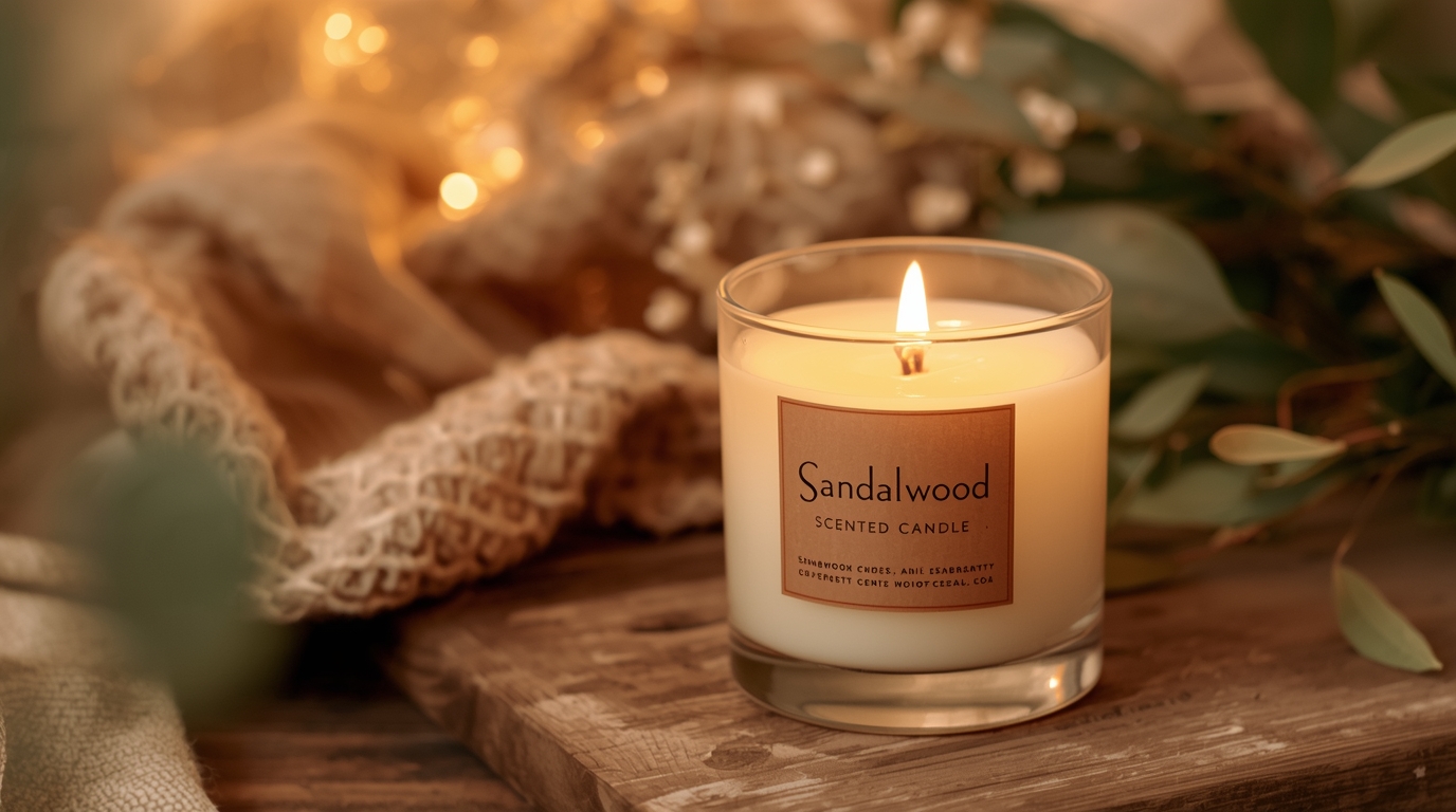 Throxyz Sandalwood Scented Candle